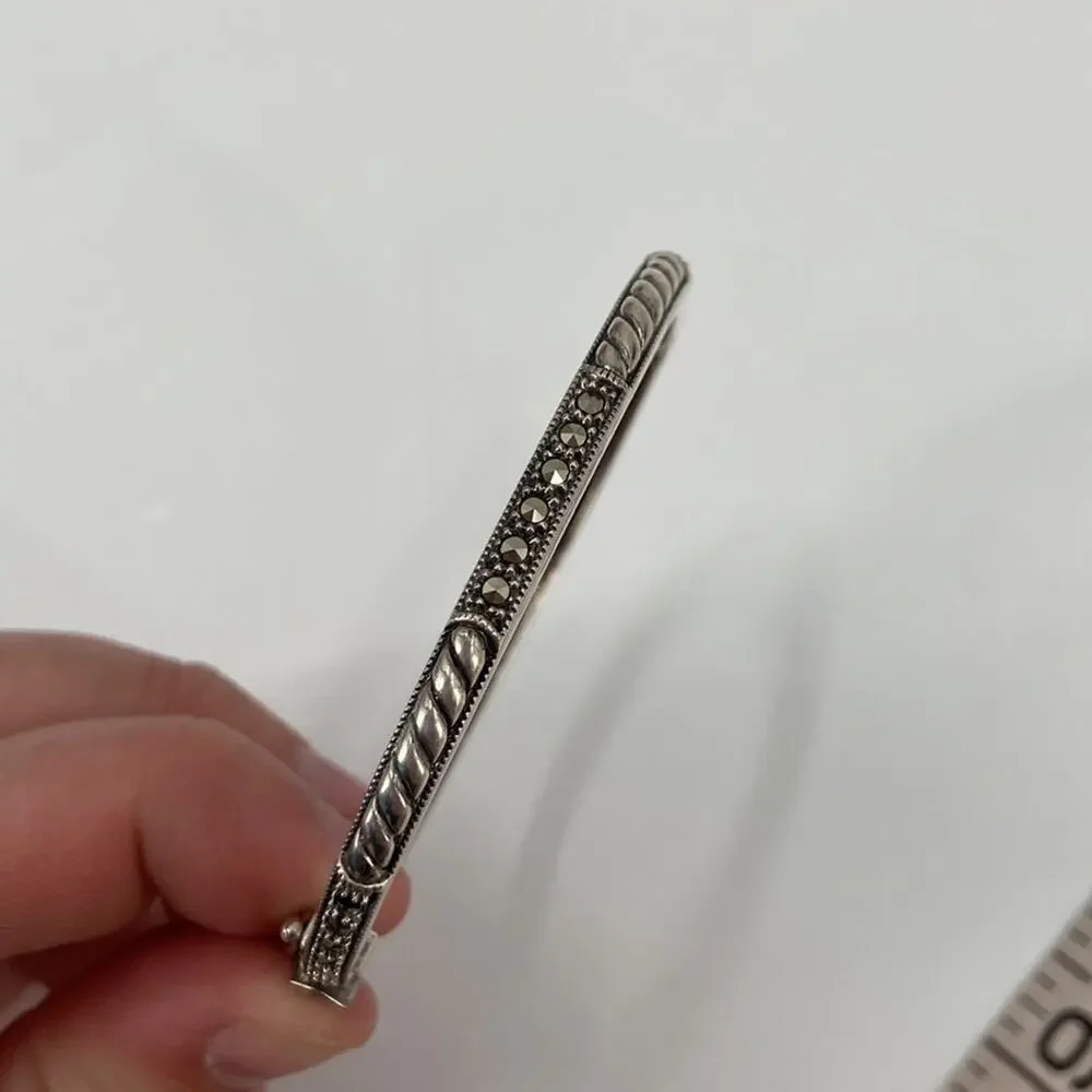 Judith Jack Sterling silver marcasite bracelet - Picture 6 of 6